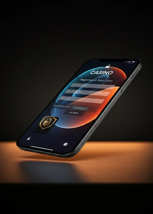 A secure registration form on the 333 Casino website, showing fields for personal details and account creation.